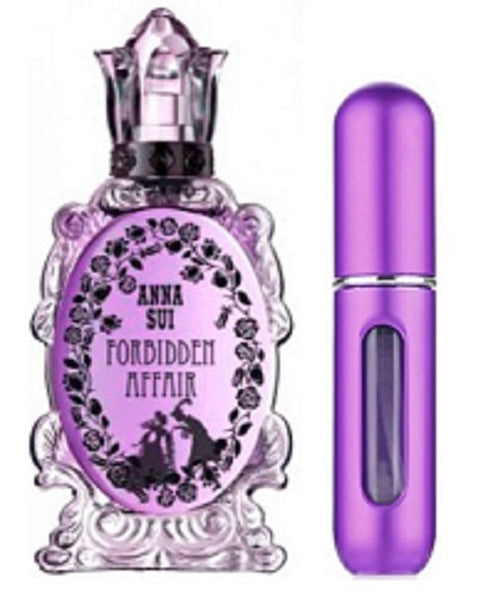 ANNA SUI FORBIDDEN AFFAIR Eau De Toilette 5ml Refillable Travel Spray