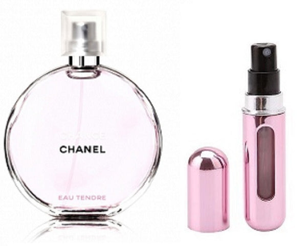 CHANEL CHANCE EAU TENDRE For Women Eau De Toilette 5ml Refillable Travel Spray