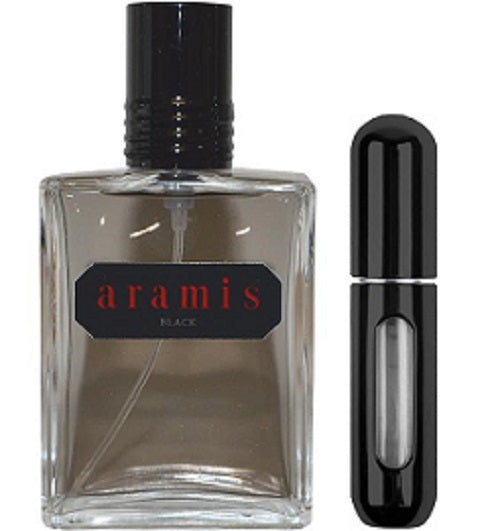 ARAMIS BLACK Eau De Toilette 5ml Refillable Travel Spray